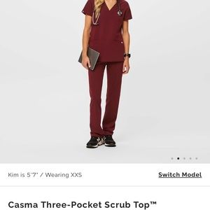 Maroon Figs top and bottom XS